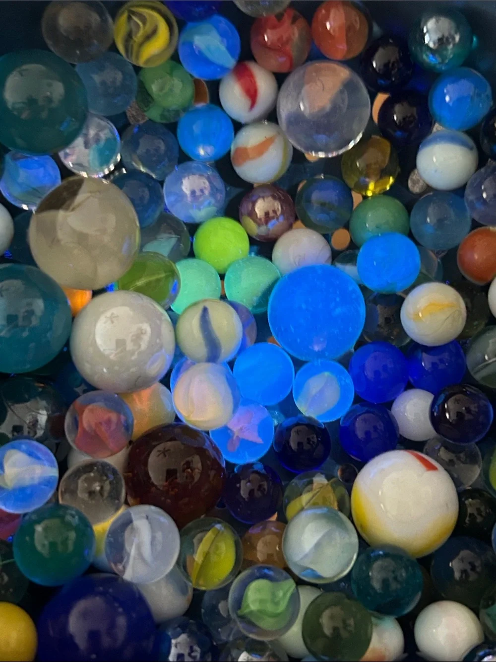 Mixed Glass Marbles Collection - Multicolor - Picture 3 of 4